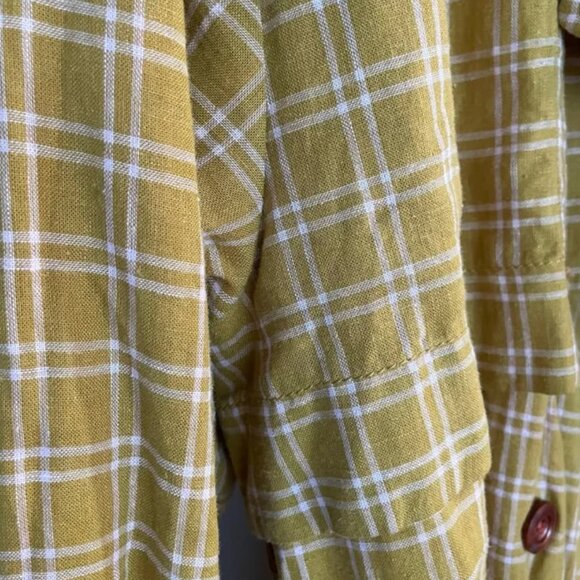 Urban Outfitters Plaid trench coat - Picture 4 of 5